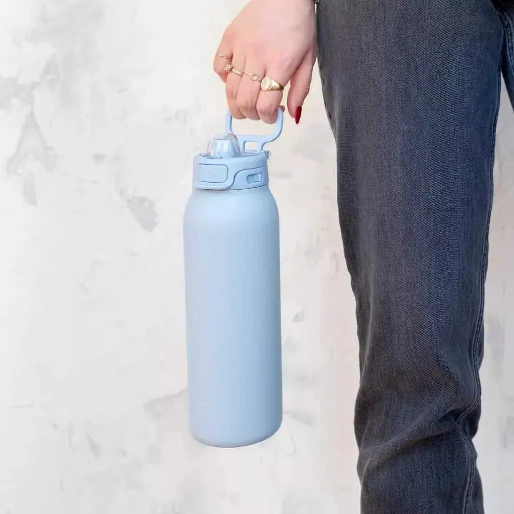 Creative Stainless Steel Vacuum Flasks - 950ml Large Capacity Portable Sports Water Bottles for Office and Outdoor Use - Durable Bouncing Cup - Image 9